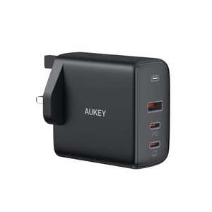Aukey PA-B6S Omnia 90W 3-Port MacBook Pro Charger GaN Fast Technology USB-C - Black - £32.99 @ MyMemory