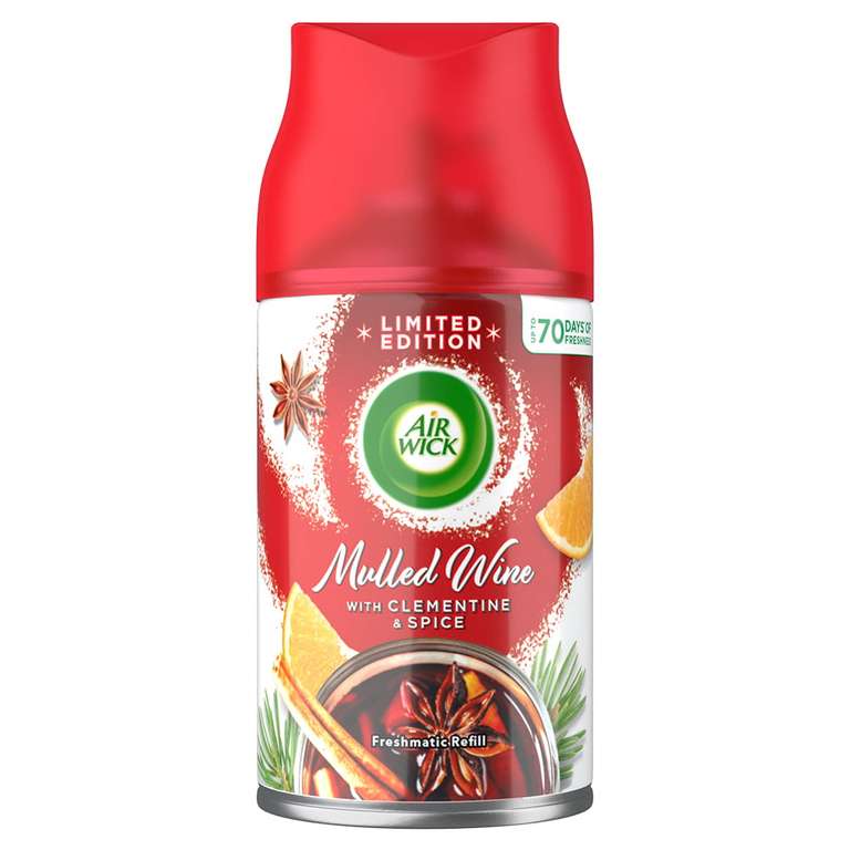 Air Wick Mulled Wine Freshmatic Autospray Single Refill £2.00 Free Collection @ Wilko