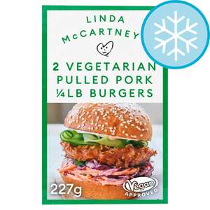 Linda Mccartney BBQ Pulled Pork Burger 227G - £1.50 (Clubcard Price) @ Tesco