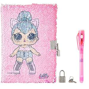 L.O.L. Surprise! Sequin Secret Diary for Girls with Invisible Ink Pen £5.99 @ Amazon / Dispatches and Sold by Get Trend.