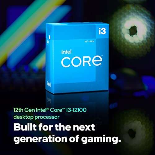 Intel Core i3-12100 Processor - 12M Cache, up to 4.30 GHz - £108.97 @ Amazon