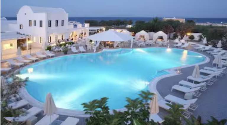 2 Adults 2 Children, East Midlands To Santorini + Bed & Breakfast At Imperial Med Hotel , 3rd August For 7 Nights £365.03 Per Person