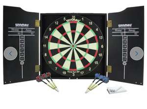 Winmau Home Double Sided Dartboard, Cabinet and Darts Set - £28 (Free Click & Collect) @ Argos