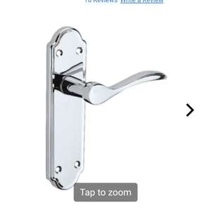 Wickes Romano Latch Door Handle - Polished Chrome 1 Pair free click and collect £10 @ Wickes