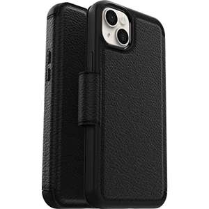 OtterBox Strada Case for iPhone 14 Plus, Shockproof, Drop proof, Premium Leather Protective Folio with Two Card Holders