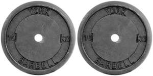 York Cast Iron Weight Plates 20kg (10kgx2)