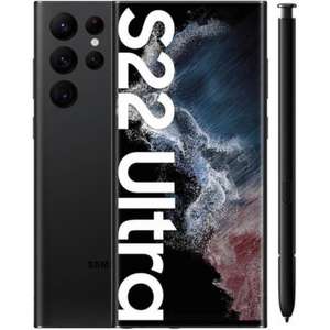 Samsung Galaxy S22 Ultra 5G 128GB Phantom Black Unlocked - Refurbished / Good Condition - w/Code, Sold By Stock Must Go
