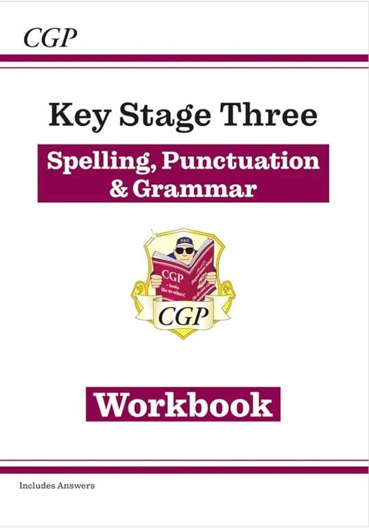 CGP KS3 Spelling, Punctuation & Grammar Workbook (with answers) / GCSE Maths Workbook: Foundation (with answers) - Paperback