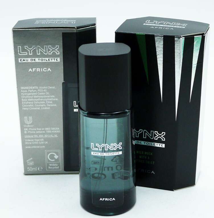 Lynx africa EDT50ml for £1.77 + Free order and collect @ Superdrug