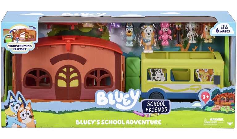 Bluey adventure school playset £37.50 click and collect at Argos This is for the school and bus and should be £75, currently 50%off
