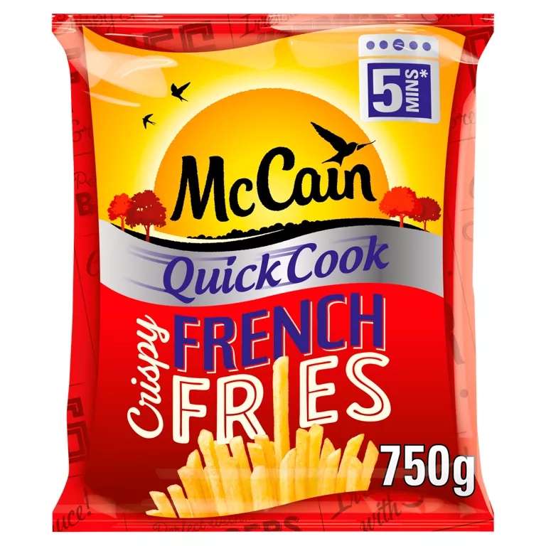 McCain Quick Cook Crispy French Fries 750g £1 @ Asda online