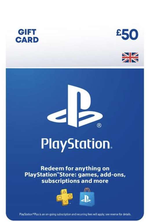 PlayStation Store Gift Card £50 PS5/PS4(PSN) - Digital Delivery - £42.85 @ ShopTo