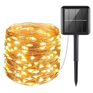 Criacr Solar Waterproof Garden Lights 100 LED 10m copper wire with two modes for £6.99 Prime delivered using voucher @ Amazon / Criacr Tek