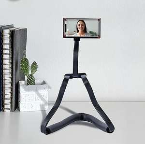 Bendable Phone Holder with 360 Rotation - Black + Free Delivery