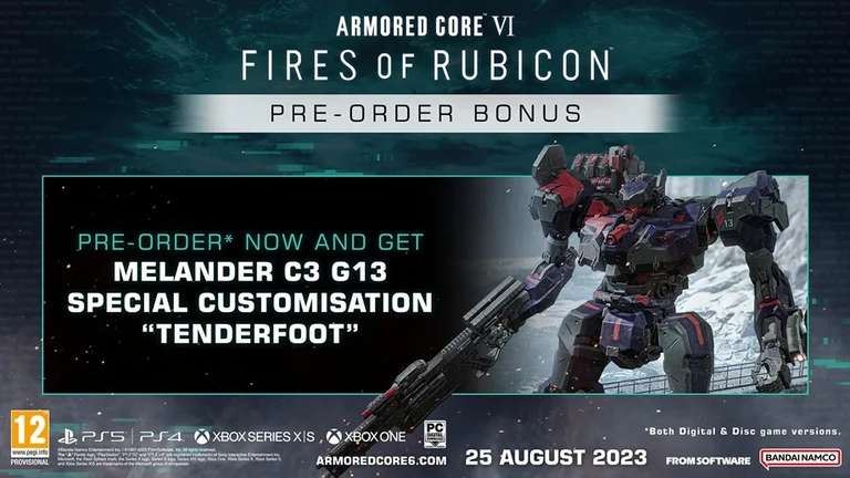 Armored Core VI: Fires of Rubicon Launch Edition PS5/PS4, Xbox Series S/X with code