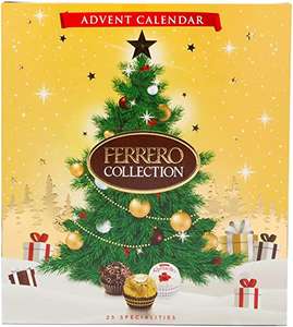 Ferrero Collection Advent Calendar, Festive Chocolate Hamper Gift Box, (Rocher, Raffaello and Rondnoir), Box of 25 (271 g) - £10 @ Amazon