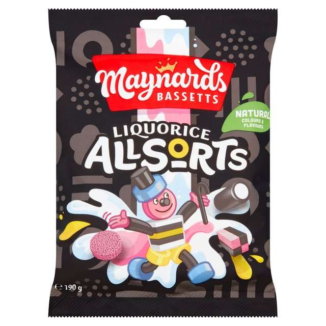 Maynards Bassetts Liquorice Allsorts Sweets Bag 190g - 75p (Minimum Basket / Delivery Fees Apply) @ Ocado
