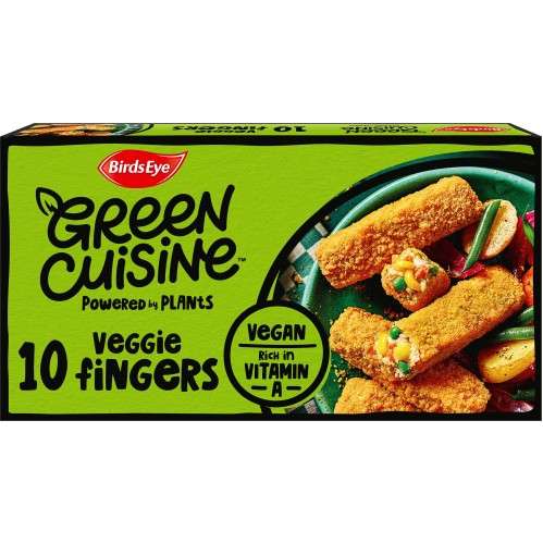 Birds Eye 10 Green Cuisine Vegan Veggie Fingers 284g