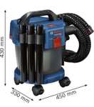 Bosch Professional 18V System Gas 18V-10 L Industrial dust Extractor (excl Battery, 1.6 m Hose, 3 x Extension Tubes, in Cardboard Box)