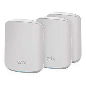 NETGEAR Orbi Mesh WiFi System (RBK353) | WiFi 6 Mesh Router with 2 Satellite Extenders - £199.99 @ Amazon