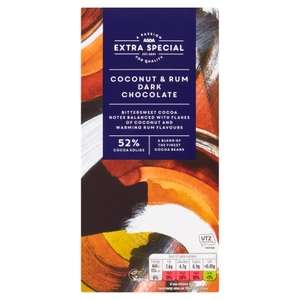 ASDA Extra Special Coconut & Rum Dark Chocolate Bar Reduced to 85p @ Asda (Halifax)