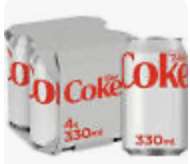 Diet Coke (4pk) 80p/Coca Cola Zero (4pk) - £1.10 instore @ Coop (Oxford Road, Manchester)