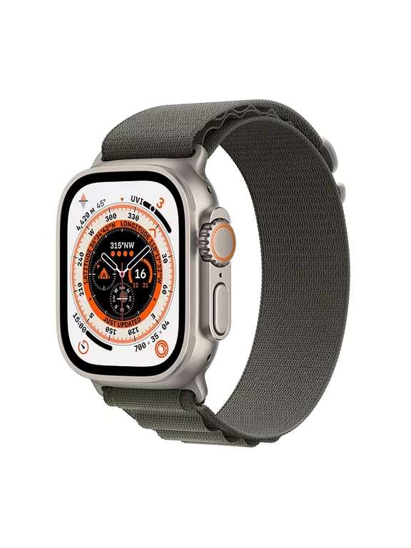 Apple Watch Ultra GPS + Cellular, 49mm Titanium Case with Alpine Loop - Various Sizes/Colours