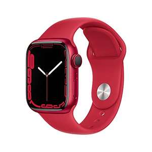 Apple Watch Series 7 (GPS, 41mm) Smart watch - (PRODUCT)RED Aluminium Case with (PRODUCT)RED Sport Band - £299 @ Amazon