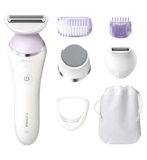 Philips Lady Shaver Series 8000 Cordless shaver with 8 accessories - wet and dry use + £10 in Boots Points + 5% Quidco