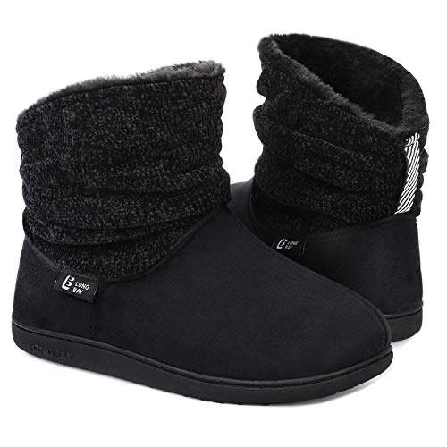 LongBay Ladies' Warm Chenille Knit slipper Bootie £9.99 with voucher (6 colours) - Sold by FamilyFairy / Fulfilled by Amazon @ Amazon