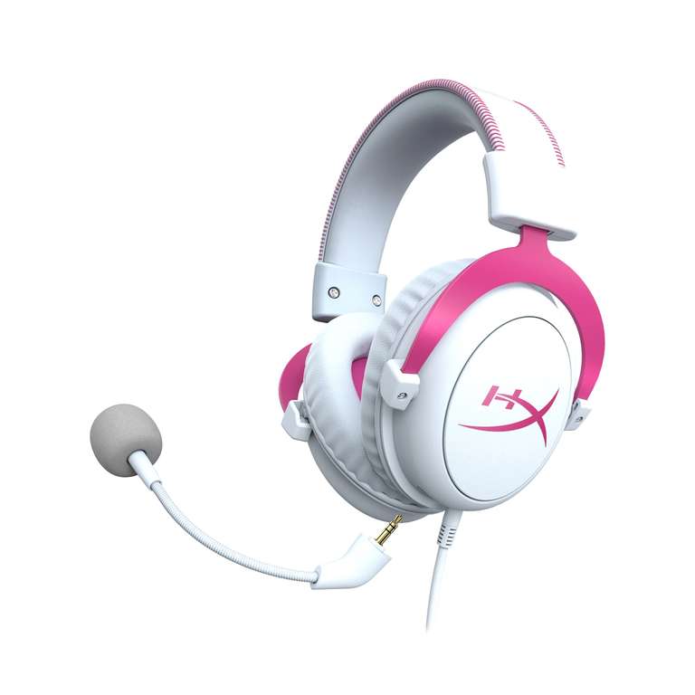 HyperX Cloud II Gaming Headset (White-Pink) £44.99 Delivered @ HP (Red & Black Same Price)