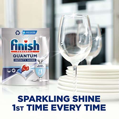 100 Finish Quantum Infinity Shine Dishwasher Tablets £13.78 / £12.40 Subscribe & Save or £9.64 with 20% off first time voucher @ Amazon