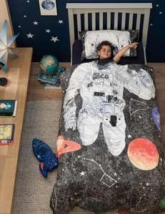M&S Collection Pure Cotton Astronaut Single Bedding Set - £7 (Free Click & Collect) @ Marks & Spencer