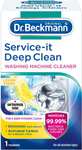 Dr.Beckmann Service-it Deep Clean Washing Machine Cleaner, 1 Treatment - £2 / £1.90 Subscribe & Save (£1.50 with 20% voucher) @ Amazon