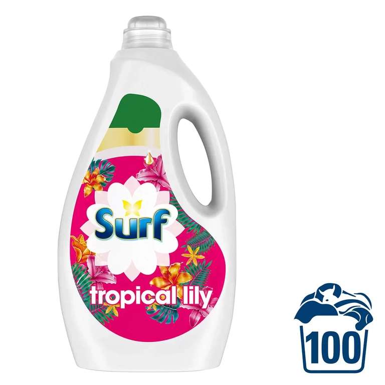 Surf Tropical Lily Laundry Liquid 100 Wash (2x Bottles = 200w) - (£15.58 In-Store / £18.98 Online) @ Costco