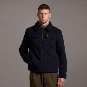 Collared Pile Jacket (in Dark Navy) - £39.95 delivered (next day) with code @ Lyle & Scott