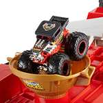 Hot Wheels Monster Trucks, Transporter and Racetrack, Includes 1:64 Scale Bone Shaker Monster Truck and 1:64 Die-Cast cars - £30.99 @ Amazon