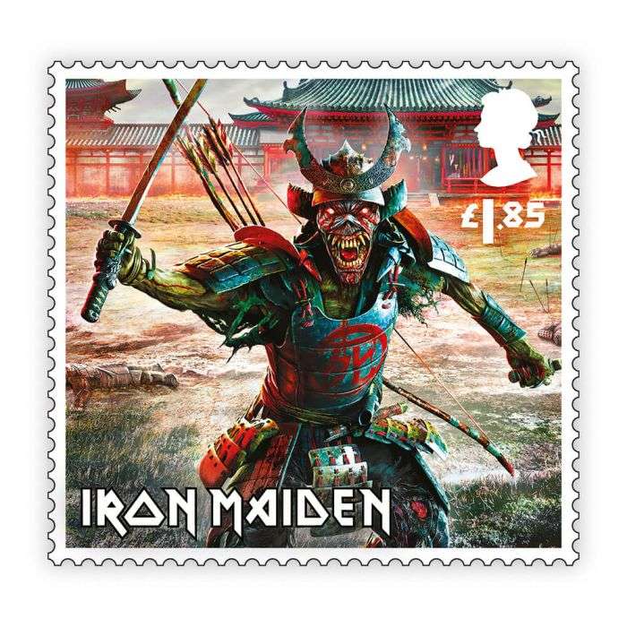 Iron Maiden Eddie Stamp Sheet - £5.60 Preorder (+ £1.45 delivery) at Royal Mail
