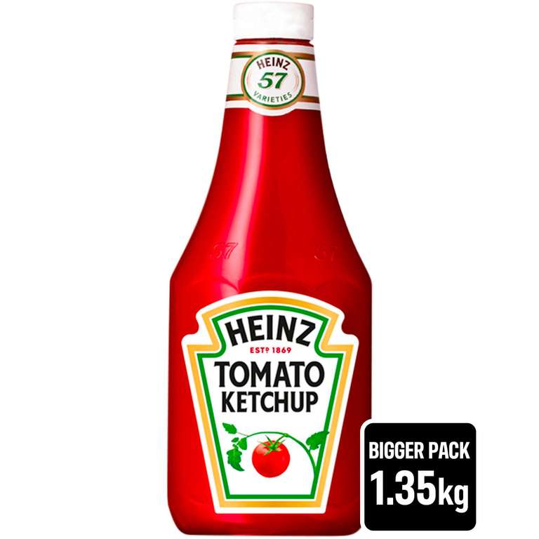 Heinz Tomato Ketchup 1.35kg £4.50 or 3 for £10 @The Food Warehouse (Iceland) Gillmoss