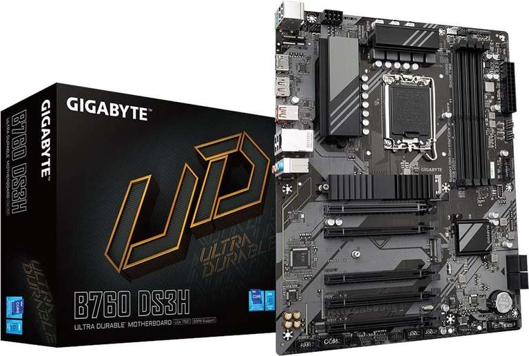 GIGABYTE B760 DS3H DDR5 Motherboard - £141.90 @ Amazon EU