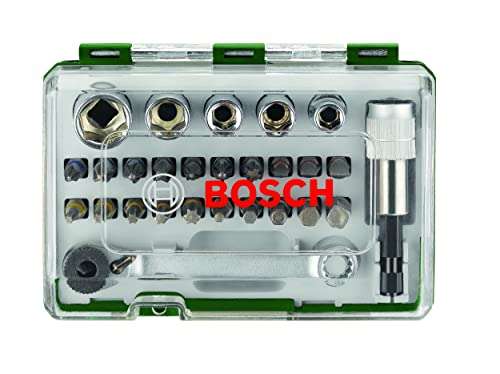 Bosch 27pc.Screwdriver Bit and Ratchet Set (PH-, PZ-, Hex-, T-, S-Bit, Accessories Drill and Screwdriver) - £15.49 @ Amazon