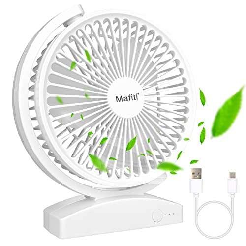 mafiti 6.6 Inch USB Desk Fan Rechargeable - Sold by greetek FBA