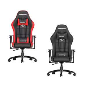 Anda Seat Jungle Faux Leather Gaming Chair - Black or Black & Red - Use Code + Free Delivery