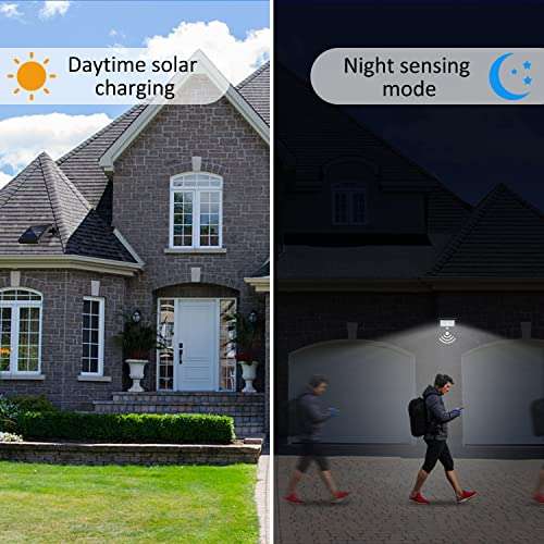 Solar Motion Sensor, Waterproof Security Light Outdoor £9 1pc, £17.91 for 2 pcs (Prime Exclusive) Dispatches from Amazon Sold by WILLOW-LED