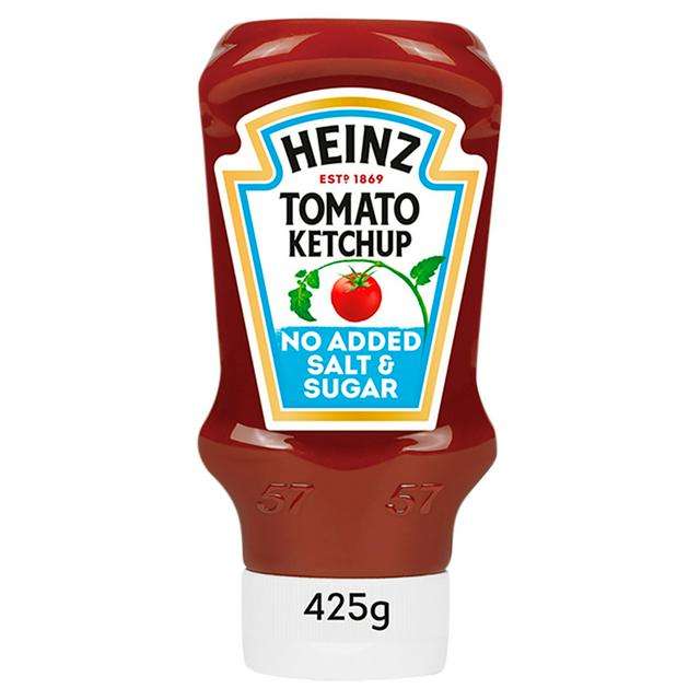 Heinz No Added Sugar or Salt Tomato Ketchup 425g