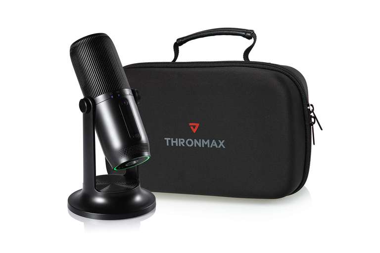 THRONMAX MDRILL ONE STUDIO KIT (M2 KIT) - USB Condenser Microphone with Pop Filter, Foam Windshield, Protective Sleeve & Travel Case