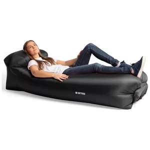 SOFTYBAG Original Inflatable Lounger Black / Red