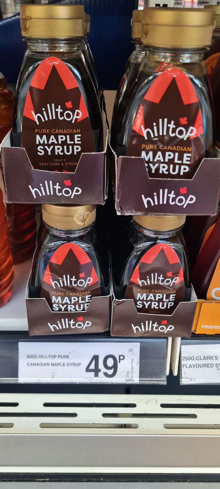 Hilltop Pure Canadian Maple Syrup - Grade A Dark & Strong (Glasgow South Branch)