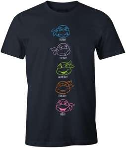 Teenage Mutant Ninja Turtles (TMNT) T-Shirt Sizes S - XXL £5.14 to £6.93 @ Amazon