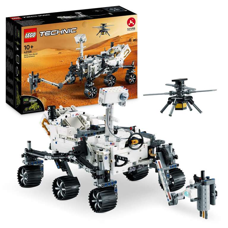 LEGO 42158 Technic NASA Mars Rover Perseverance Space Set with AR App Experience, Science Discovery Set